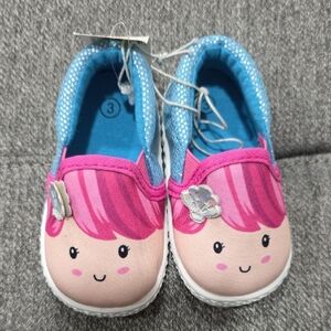 Mermaid Playful Pink and Blue Sneakers with Sturdy Sole Nwt